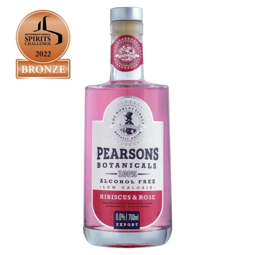 Picture of Alcohol Free Gin Hibiscus & Rose Pearsons 700ml