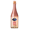 Elegant bottle of Blue Nun Sparkling Rosé 24K Gold Wine 750ml with visible gold flakes.