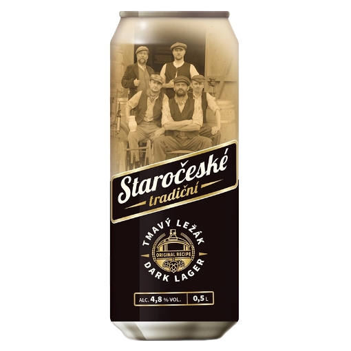 Picture of Beer Dark Lager Staroceske 4.8% Can 500ml