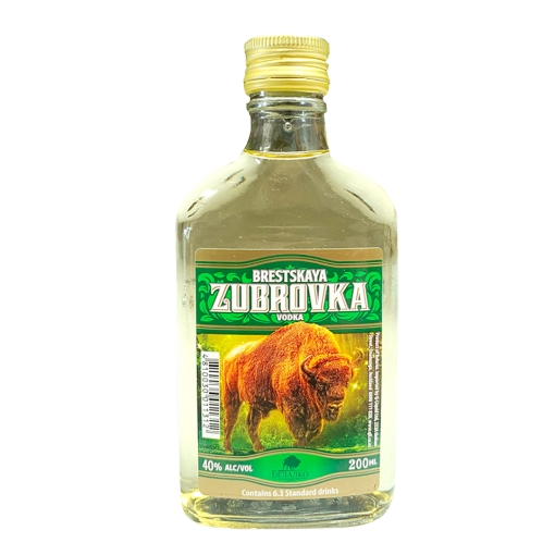 Picture of Vodka Zubrovka 40% Alc 200 ml 