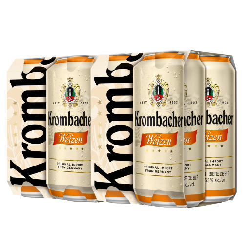 Picture of Beer Weizen Krombacher 5.3% Can 500ml - 12-pack