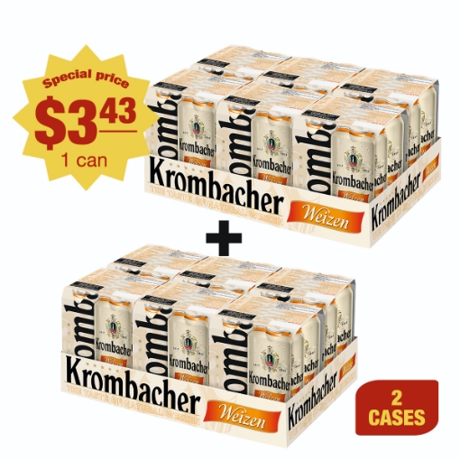 Picture of Beer Weizen Krombacher 5.3% Can 500ml - 48-pack