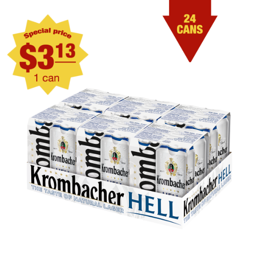 Picture of Beer Hell Krombacher 4-pack 5% Can 500ml - 24 cans