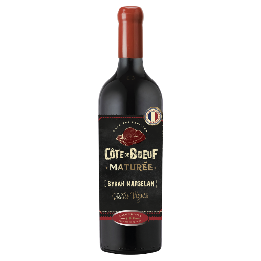 Picture of French Wine Red Côte Boeuf Maturée – IGP Pays d’Oc 14.5% Bottle 750ml
