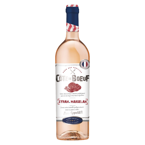 Picture of French Wine Rosé Côte Boeuf – IGP Pays d’Oc 12% Bottle 750ml