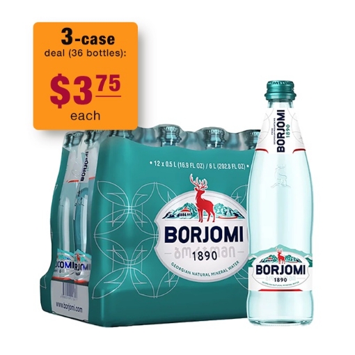 Picture of SPECIAL DEAL: 3 cases of Mineral Water Borjomi Bottles 500ml 