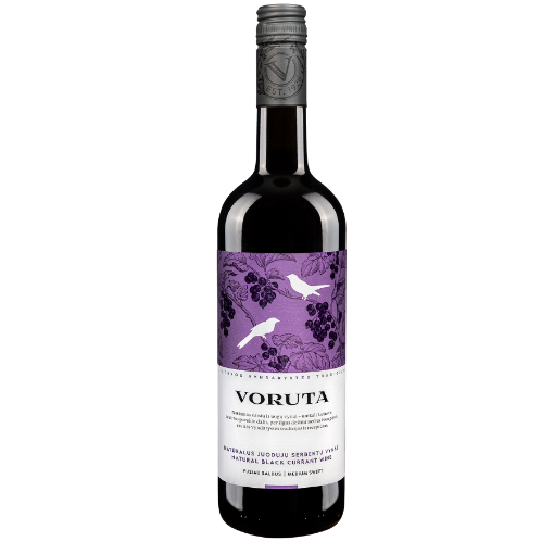 Picture of Wine Natural Blackcurrant Semi-Sweet Voruta 10% Bottle 750ml