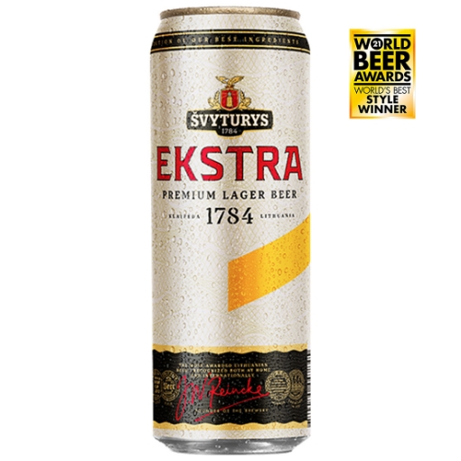 Bottle of Ekstra Svyturys Beer 568ml