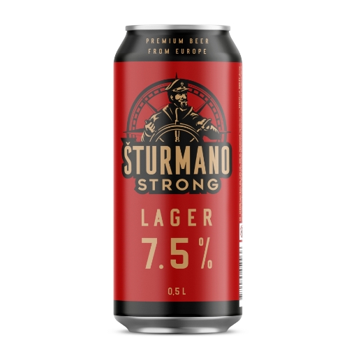 Picture of Beer Sturmano Strong Premium Lager 7.5% Can 500ml