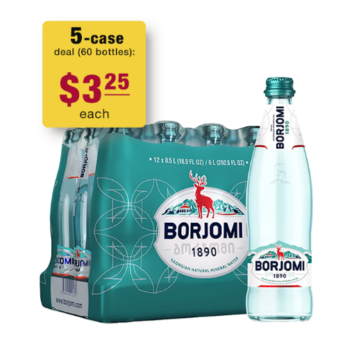 Picture of SPECIAL DEAL: 5 cases of Mineral Water Borjomi Bottles 500ml 
