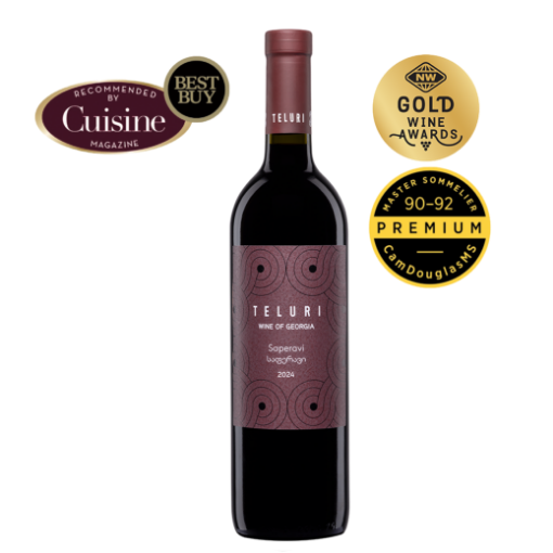 Bottle of Teliani Valley Teluri Saperavi Georgian Dry Red Wine