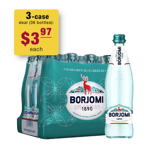 Picture of SPECIAL DEAL: 3 cases of Mineral Water Borjomi Bottles 500ml 
